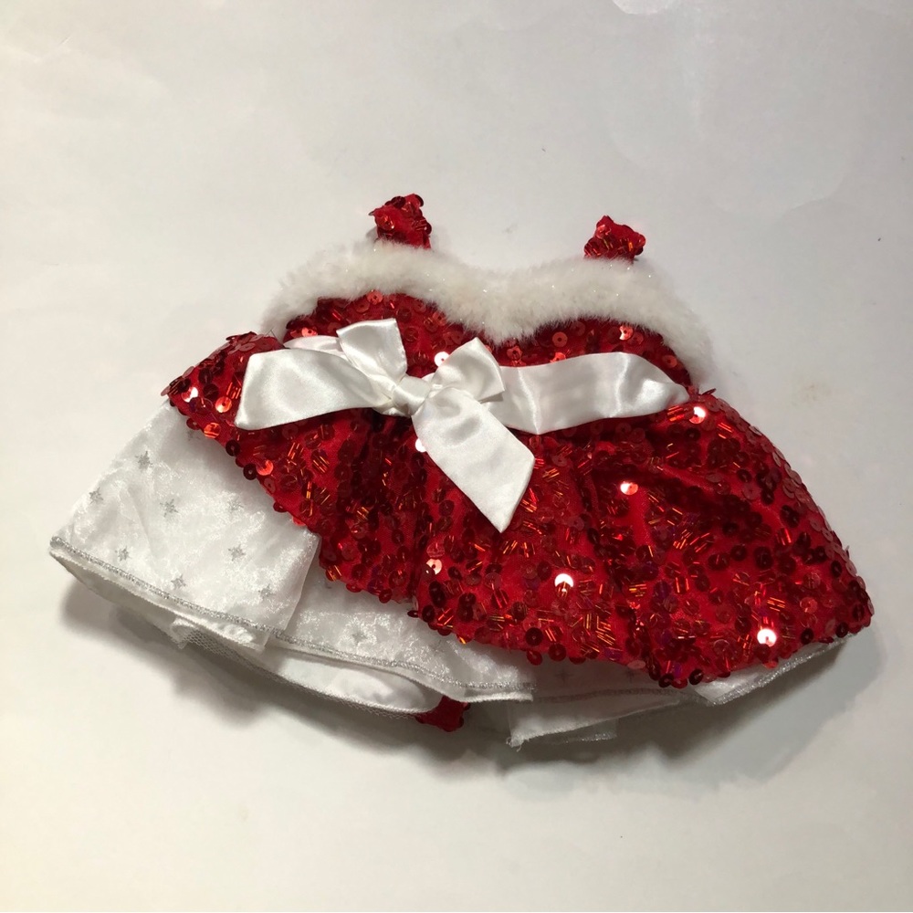 Build-A-Bear Workshop Red Sequin Holiday Dress